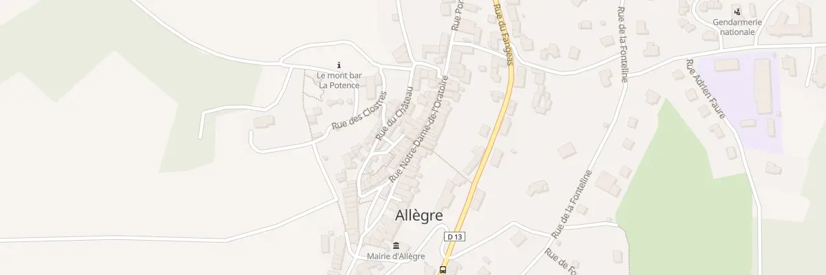 Plan du 27 Rue Notre-Dame de l’Oratoire à Allègre
