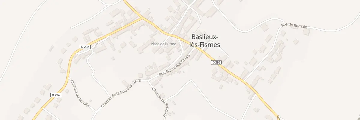 Plan du 8 Rue Basse des Cours à Baslieux-lès-Fismes