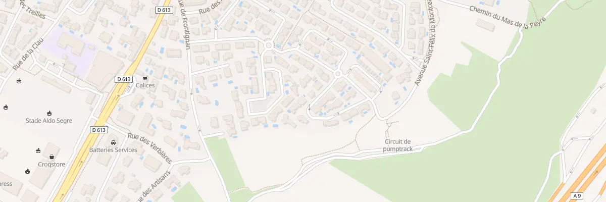 Plan du 10 Rue de la Garance à Gigean