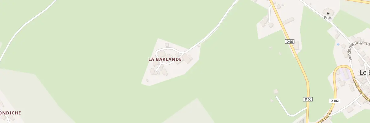 Plan du 5287 La Berlande Sud au Brugeron