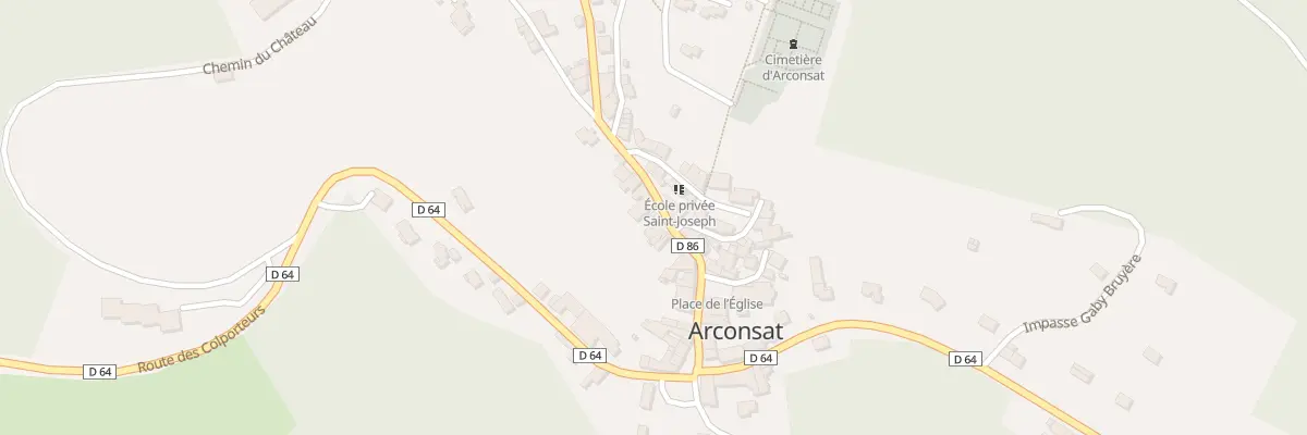 Plan du 5403 Le Bourg à Arconsat