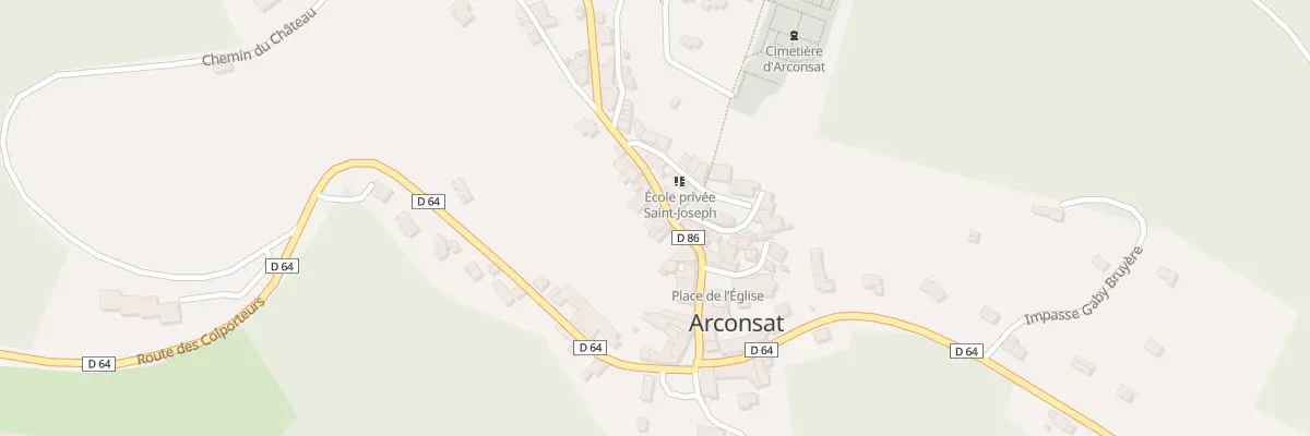 Plan du 5440 Arconsat à Arconsat
