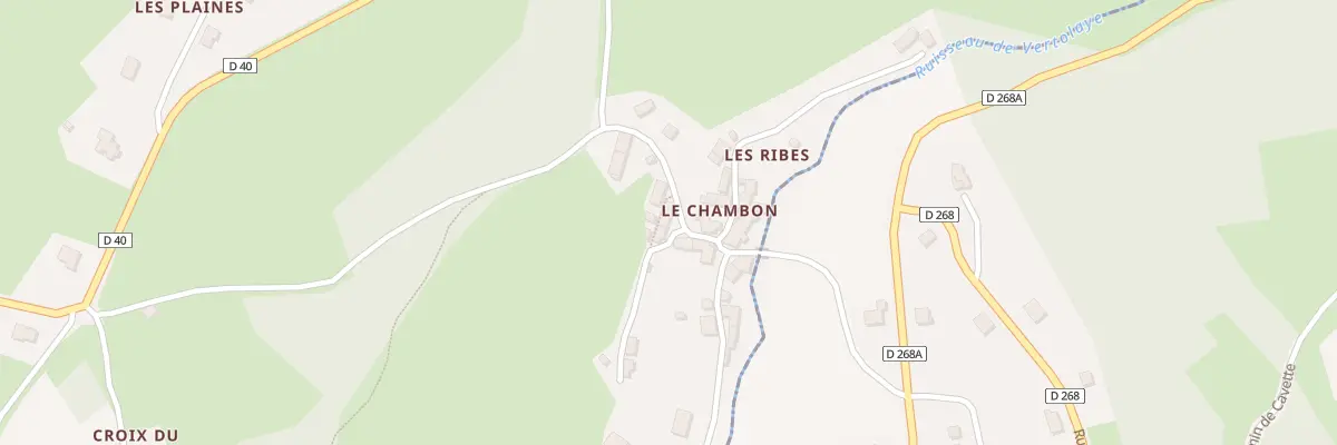 Plan du 5389 Le Chambon à Marat
