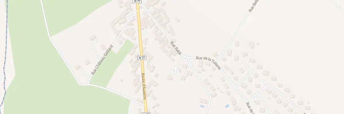 Plan du 16 Rue Rabé à Pontigny