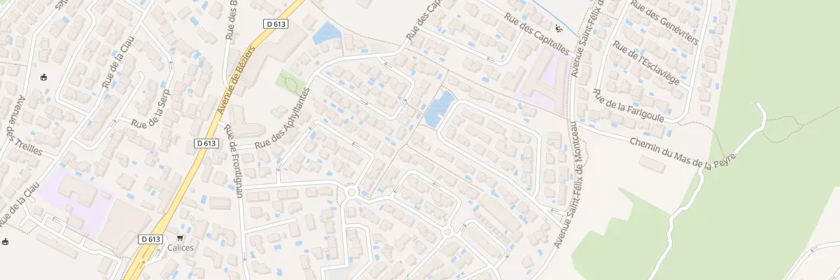 Plan du 29 Rue Castagnole à Gigean
