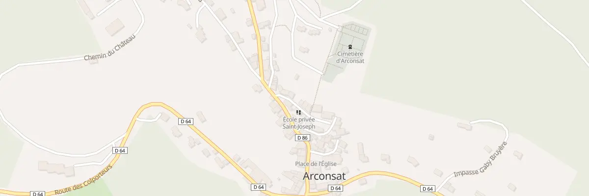 Plan du 5415 Le Bourg à Arconsat