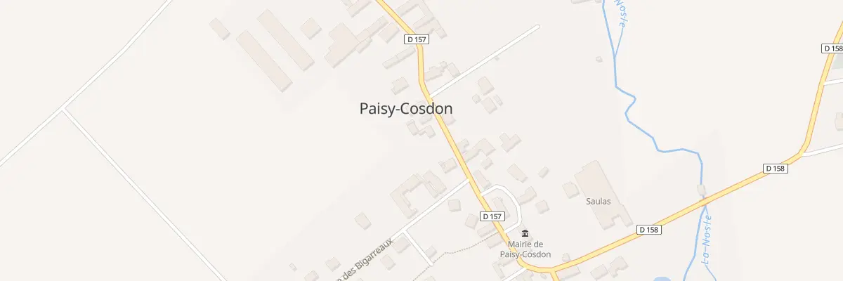 Plan du 23 Rue de Cosdon à Paisy-Cosdon