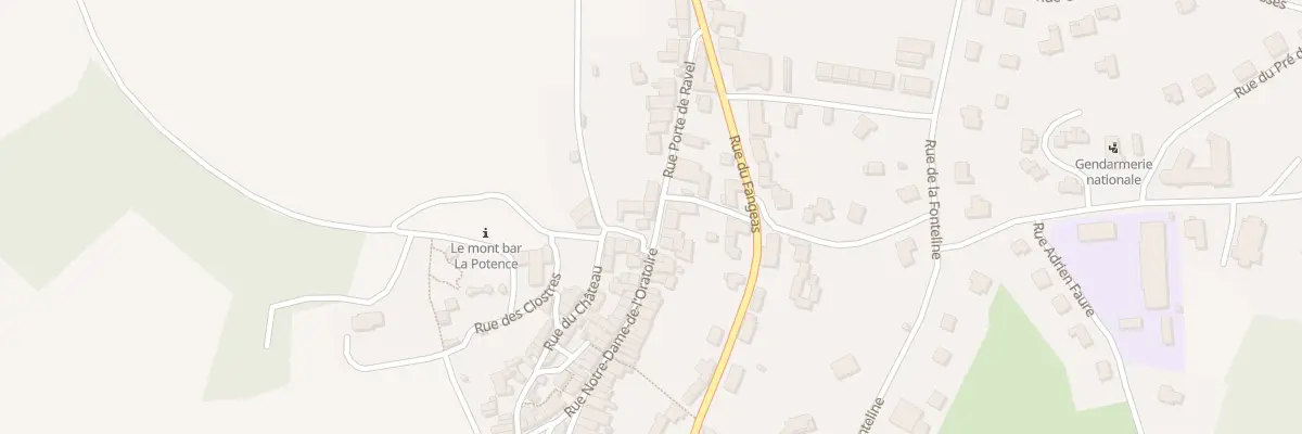 Plan du 1 Rue Porte de Ravel à Allègre