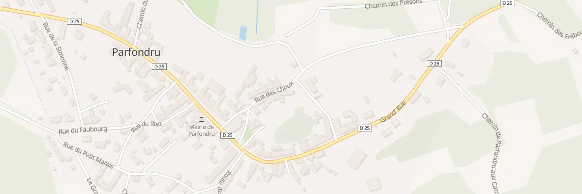 Plan du 4 Rue des Choux à Parfondru