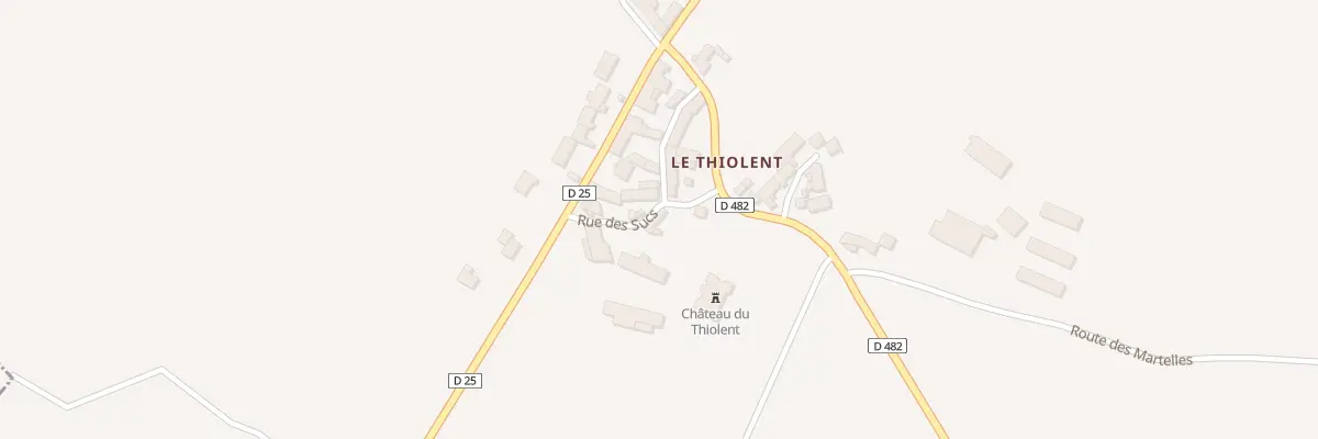 Plan du 2 Rue du Chateau à Vergezac
