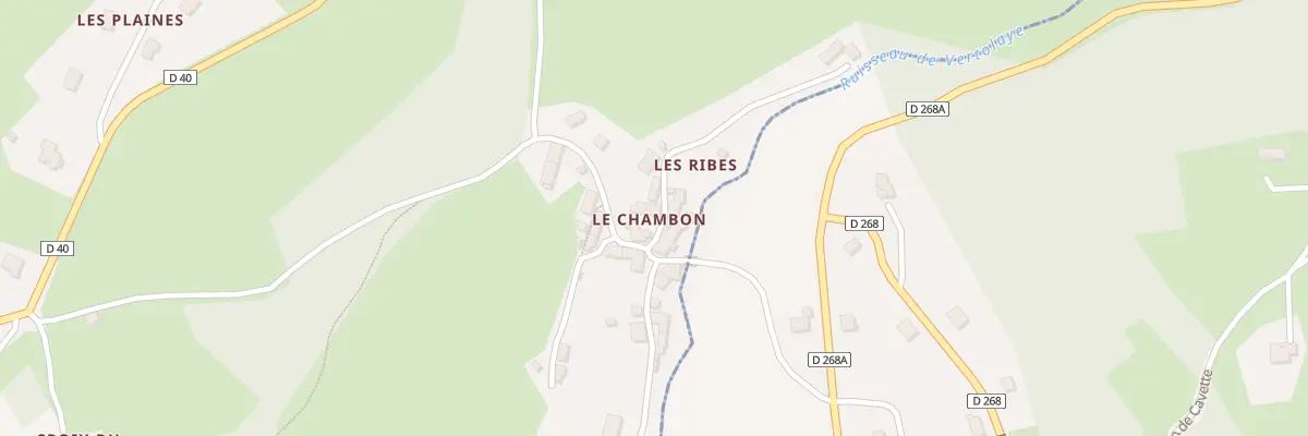 Plan du 5370 Le Chambon à Marat