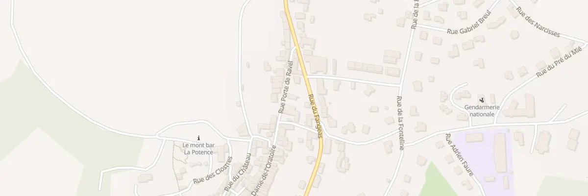 Plan du 12 Rue Porte de Ravel à Allègre