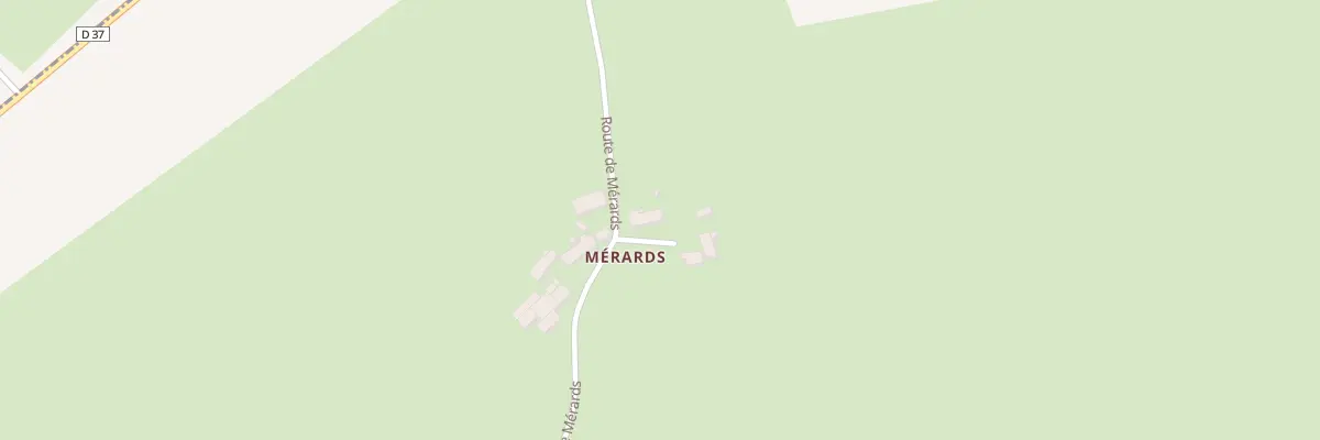 Plan du 1 Rte de Mérards à Montaron