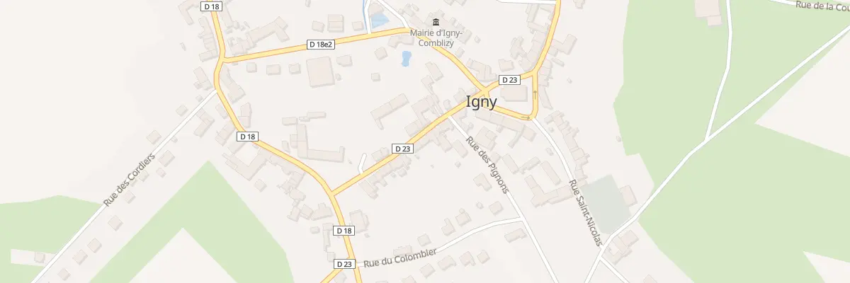 Plan du 9 Rue Henri 1er à Igny-Comblizy