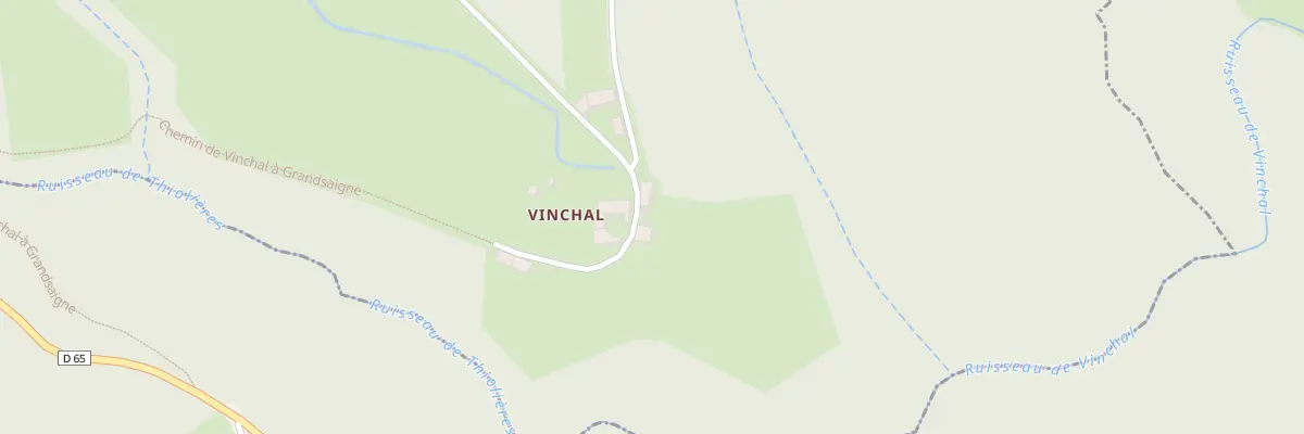 Plan du 5008 Vinchal à Thiolières