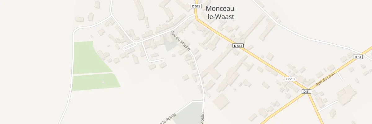 Plan du 6 Rue du Moulin à Monceau-le-Waast