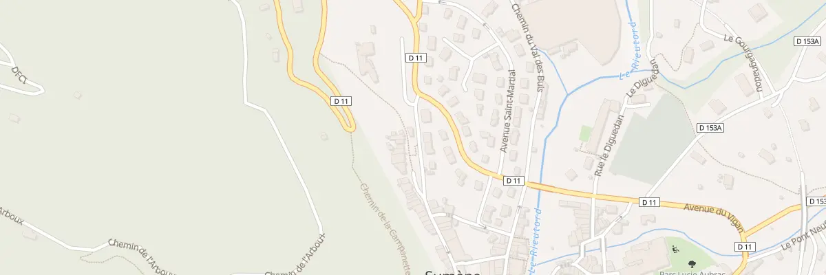 Plan du 5174 Rue Cap de Ville à Sumène