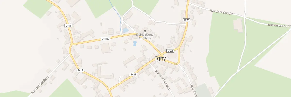 Plan du 3 Rue Jules Ferry à Igny-Comblizy