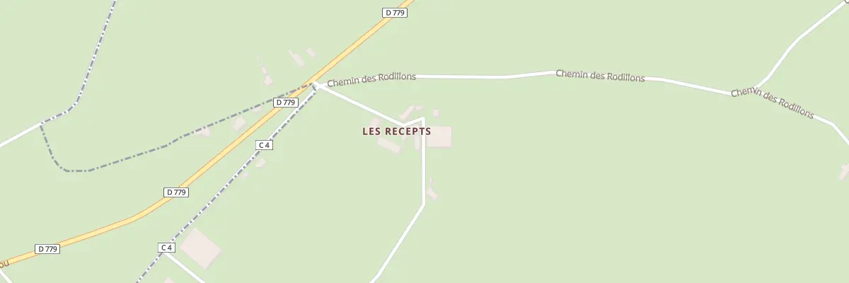 Plan du 3 Che des Recepts à Diou