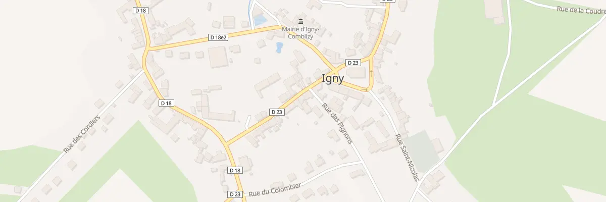 Plan du 5 Rue Henri 1er à Igny-Comblizy