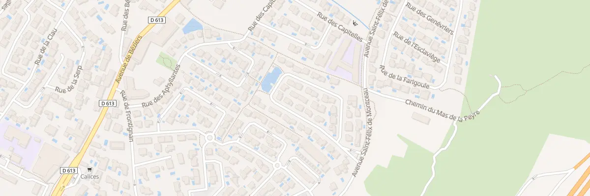 Plan du 14 Rue Castagnole à Gigean
