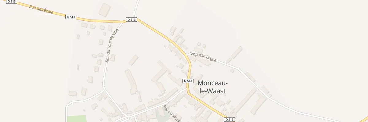 Plan du 3 Rue de l’Ecole à Monceau-le-Waast