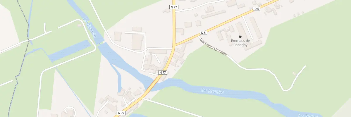 Plan du 15 Rue Paul Desjardins à Pontigny