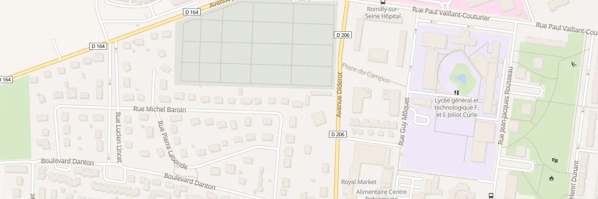 Plan du 14 Rue Michel Baroin à Romilly-sur-Seine