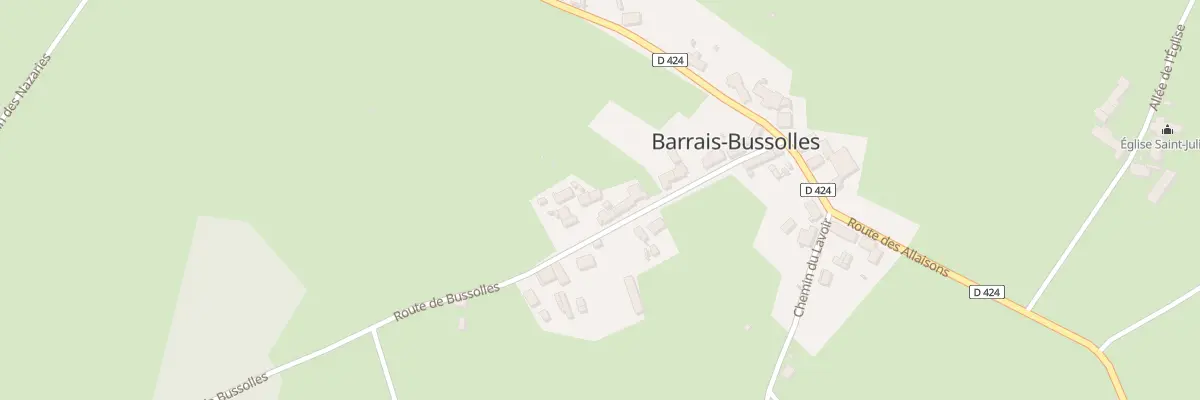 Plan du 5013 Le Bourg à Barrais-Bussolles