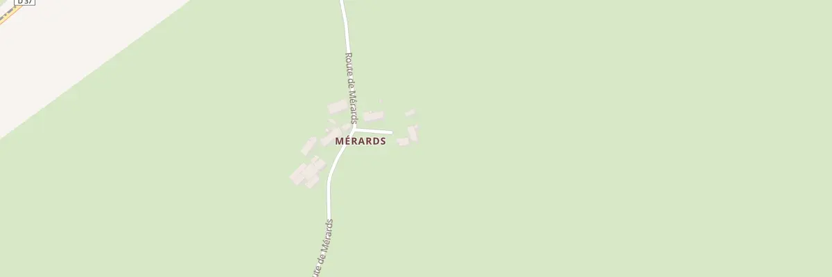 Plan du 3 Rte de Mérards à Montaron
