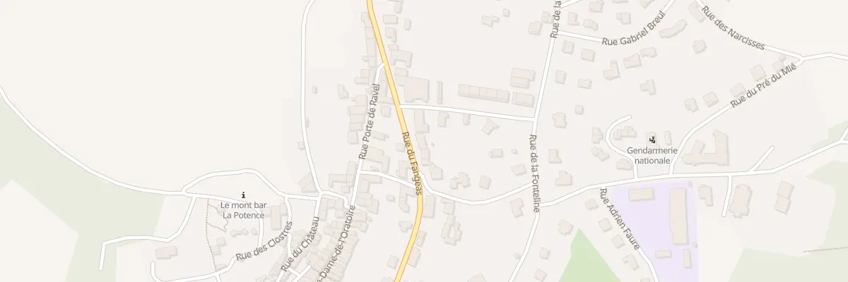 Plan du 3 Rue du Fangeas à Allègre