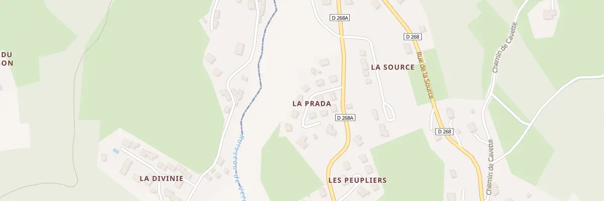 Plan du 5293 Lot La Prada à Vertolaye