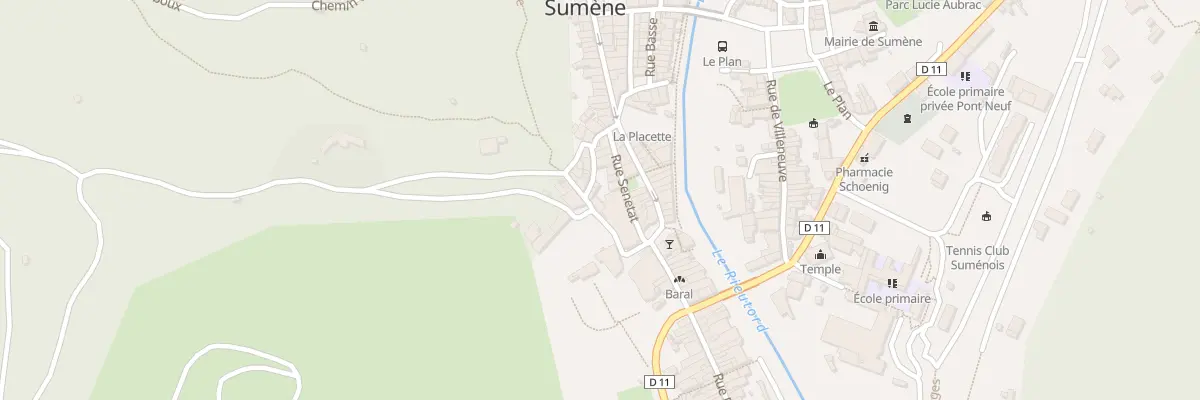 Plan du 1 Rue Sanetat à Sumène