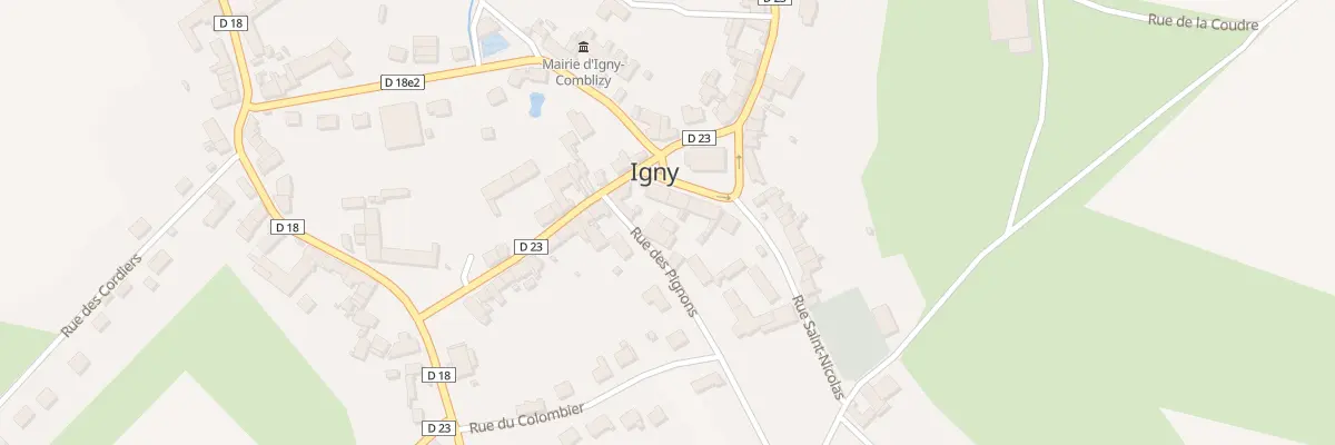 Plan du 4 Rue Saint Nicolas à Igny-Comblizy