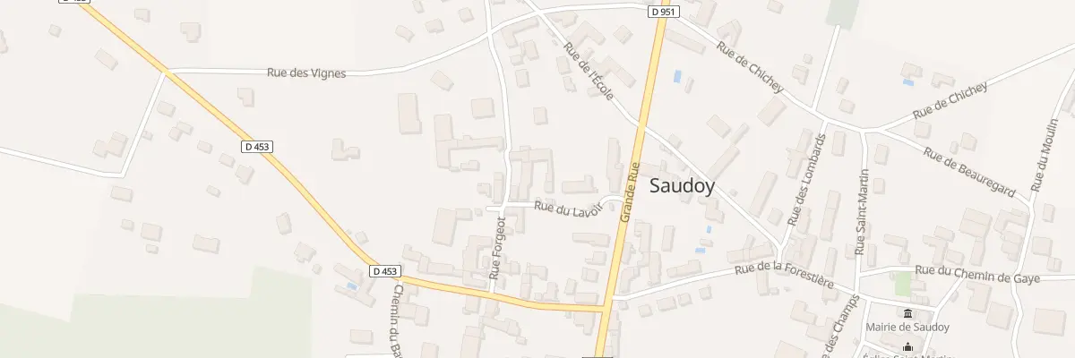 Plan du 4 Rue du Lavoir à Saudoy