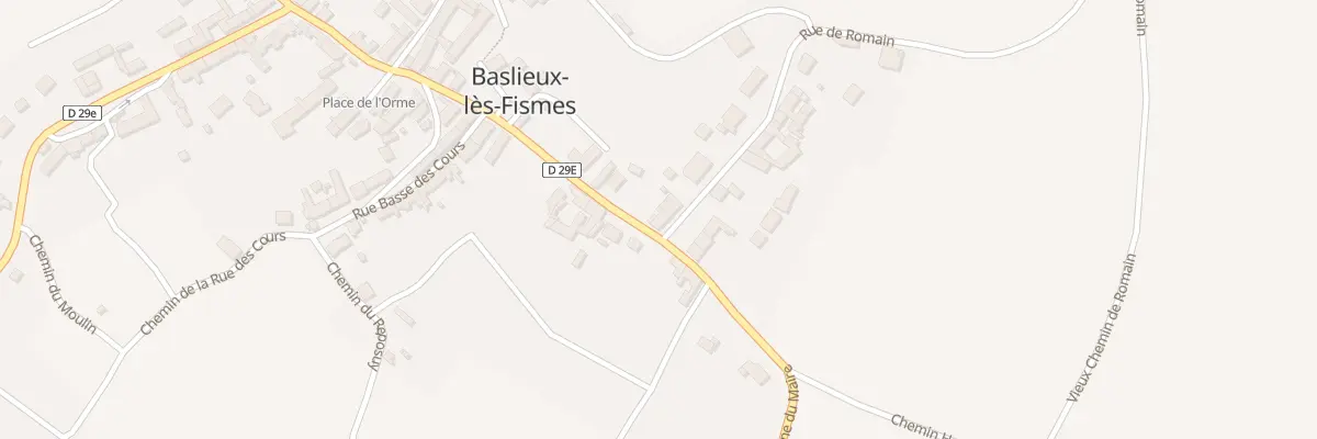 Plan du 1 Rue de Romain à Baslieux-lès-Fismes