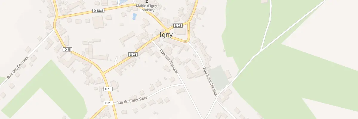 Plan du 5001 Rue des Pignons à Igny-Comblizy