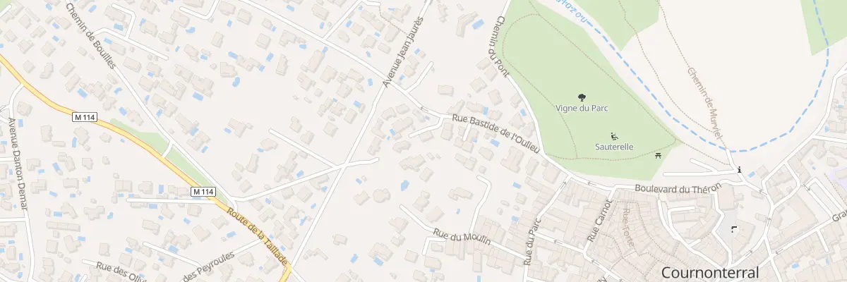 Plan du 1132F Rue Bastide de l’Oulieu à Cournonterral