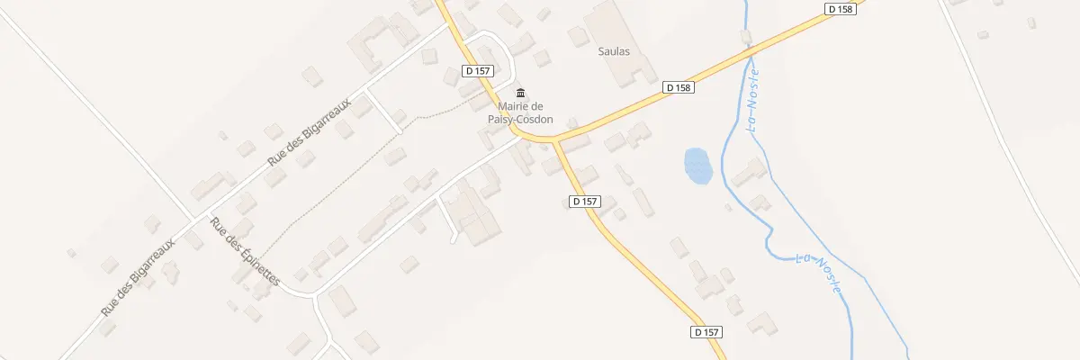 Plan du 11 Rue de Cosdon à Paisy-Cosdon