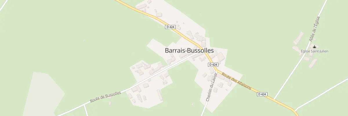 Plan du 6 Rte de BUSSOLLES à Barrais-Bussolles
