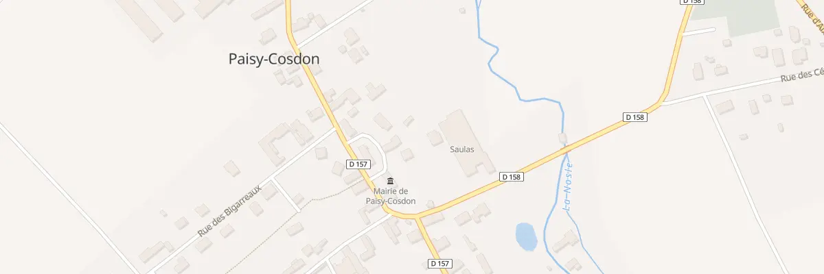 Plan du 6 Pl de la Mairie à Paisy-Cosdon