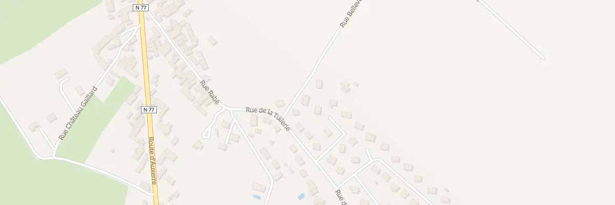 Plan du 4 Rue Bellevue à Pontigny