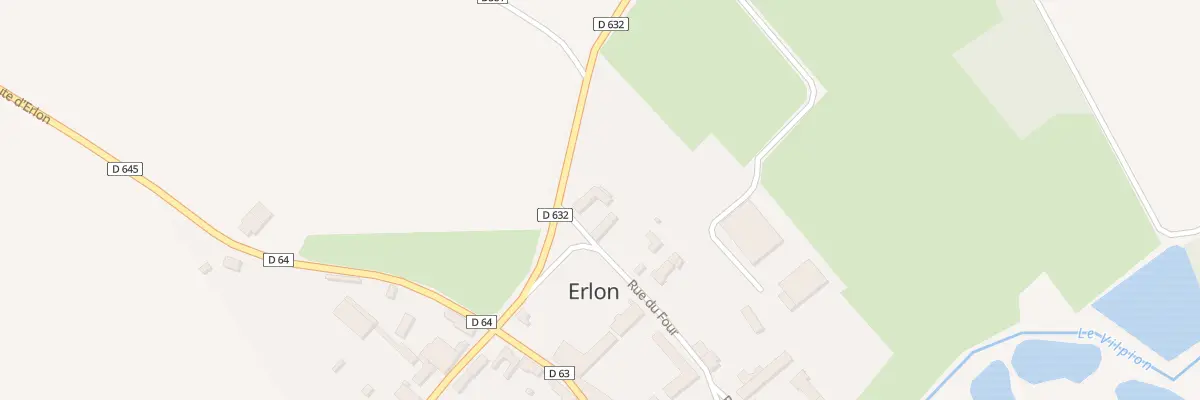 Plan du 1 Rue du Four à Erlon