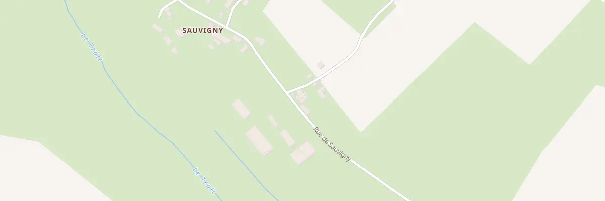 Plan du 699 Rue de Sauvigny à Aunay-en-Bazois