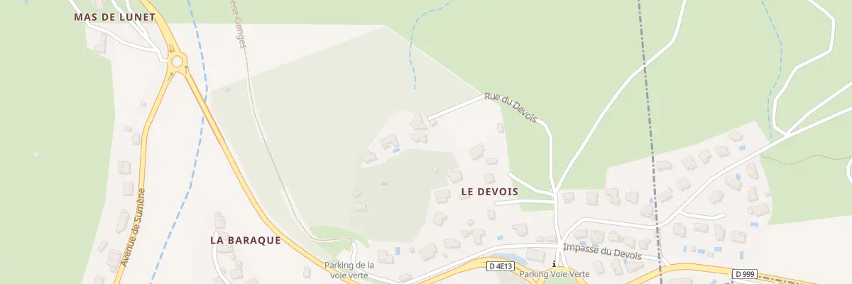 Plan du 325 Rue du Devois à Ganges