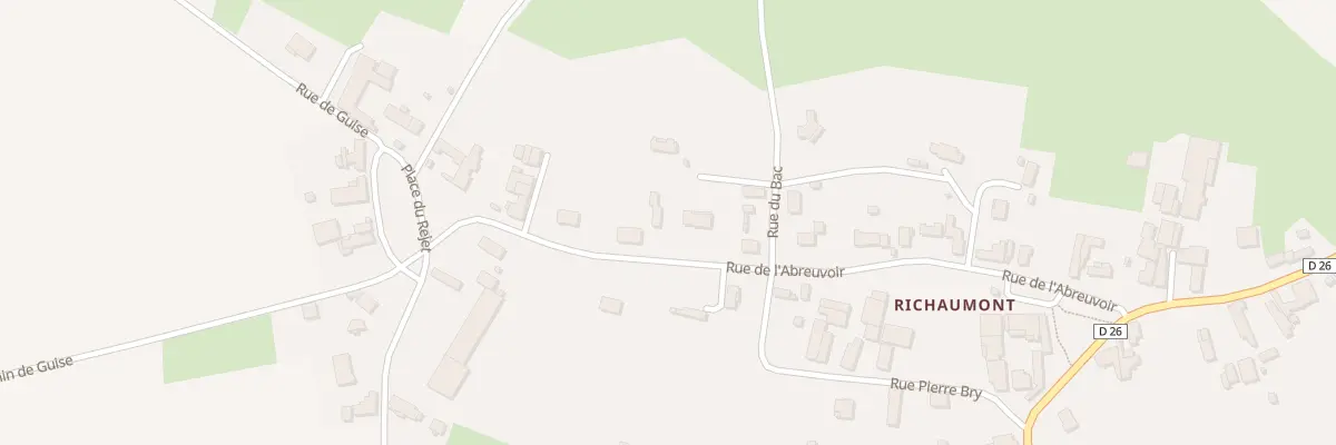 Plan du 20 Rue de l’Abreuvoir à Sains-Richaumont