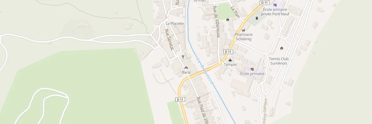 Plan du 1 Rue des Tilleuls à Sumène