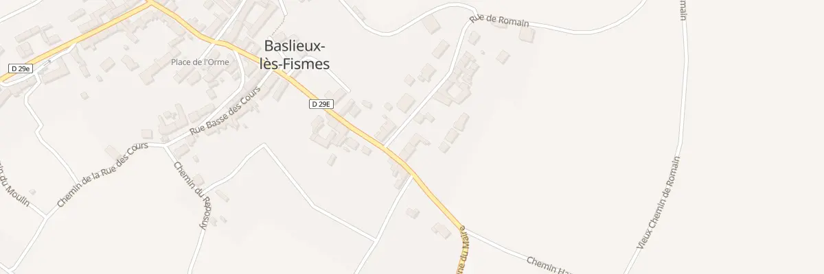 Plan du 4 Rue de Romain à Baslieux-lès-Fismes