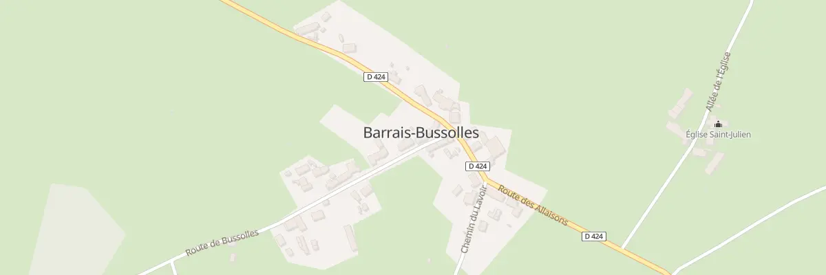 Plan du 5016 Le Bourg à Barrais-Bussolles