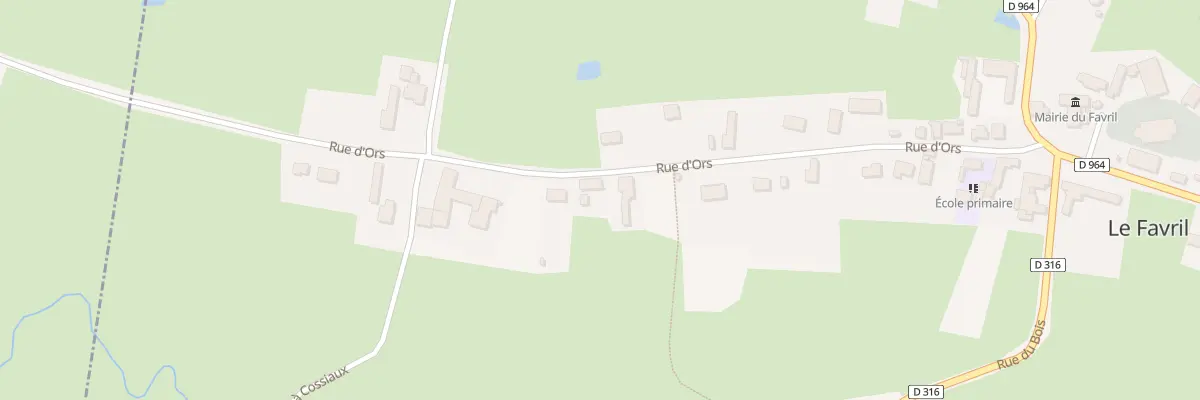 Plan du 14 Rue d’Ors au Favril